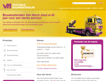Tablet Screenshot of bouwmaterialen-vanherck.be